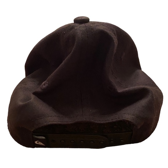 QUIKSILVER Black Surf Hat w/ White Logo Adjustable Cap - Picture 3 of 6